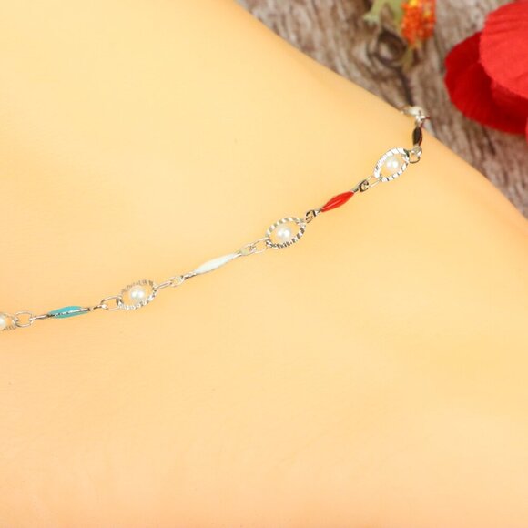 "Dainty Anklet for Women – Elegant Everyday Jewelry & Perfect Gift | MLCRC1034 - Picture 1 of 10